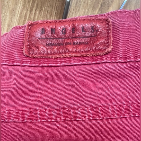 Angels Vibrant Red Jeans - Picture 2 of 3